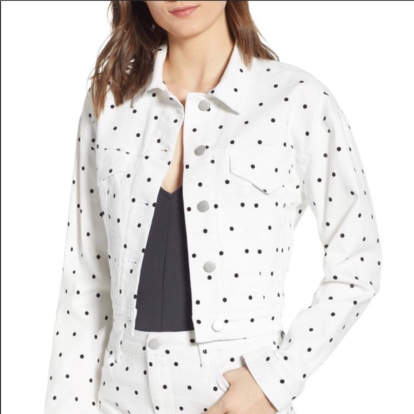 Tinsel Small Polka Dot Short Cropped Jacket - Picture 2 of 7